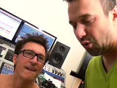 German MILF Conny Dachs pegs and rims Titus Steel's asshole in radio studio anal fuck