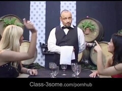 Éjaculer dans la bouche, Faciale, 2 femmes 1 homme, Groupe