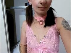 Amateur, Sucer une bite, Éjaculation interne, Emocore, Gothique, Lingerie, Petite femme, Esclave