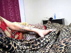 Horny Lily has a wet dream of her stepson's big ass and solo play