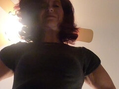 Enthousiasteling, Vies praten, Rijpe lesbienne, Moeder die ik wil neuken, Panty, Roodharige vrouw, Alleen