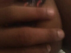 아마추어, 큰 엉덩이, 흑갈색 머리, 크림파이, 집에서 만든