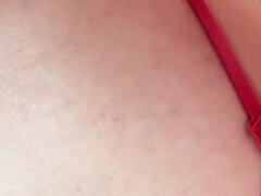 Doggy in Red Garter Belt & Stockings (5:10) - 4K