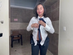 Anal creampie with legitimate y/o Colombian amatuer and huge fun bags - scorching nymph gets romped in the