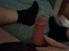 My Stepdad Loves to Lie Down and Play with His Big Cock