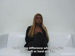 아마추어, 금발의, 체코인, 여자, Hd, 혼자