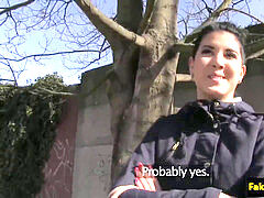 petite euro doggy style pummeled by fake agent