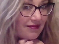 Americano, Bella grossa formosa, Dominazione femminile, Occhiali, Umiliazione, Pene, Solo, Webcam