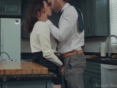 Casey Calvert gets a good dicking from her bearded lover