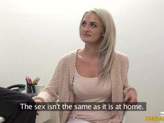 Blonde strumpet Nicole Vice getting fucked on the table