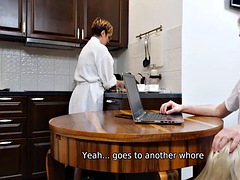 ブロンド, フェラチオ, 手コキする, ロシア人, 剃毛, フェラする, ティーン, オッパイの