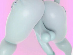 Fat Ass Fat Futa Cock Waifu Does Her Mating Dance