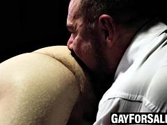 Bearded Max Sergant dildo fucks Zac Steeles ass until he begs ft. Max Sargent: Gay Porn