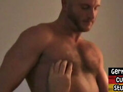 Muscled German stud pounding his BF