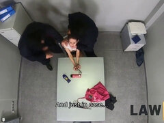 Law4k. security officer arrest beautiful female and penetrate her sissy insanely