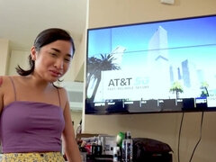 Super bendy Asian cutie is going to get off with hard D