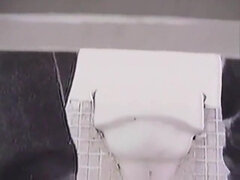 Piss pouring out of hot pussy on toilet voyeur scenes