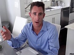 Schönheit, Blondine, Blasen, Vollbusig, Hd, Mutti, Muschi, Titten