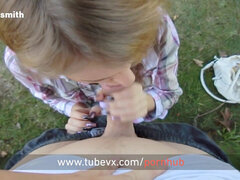 VISIT-X bony gal gibt deep throat und wird zum Dank gefickt