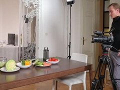 Jennifer Mendez And Stanley Johnson - Free Soft Scene - Cookery Show Host Halts Filming To Take A Dp Slamming On Set Gp2802 24 Min