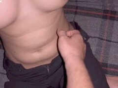 18 años, Amateur, Beso negro, Peludo, Indio, Pequeña, Coño, Medias largas