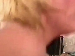 Victoria White blonde teen sucks and fucks big cock