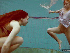 チェコ, レズビアン, ロシア人, 水中