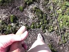 Enthousiasteling, Grote lul, Homo, Hardcore, Masturbatie, Buiten, Openbaar, Speelgoed