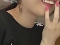 18 éves, Ázsiai, Cumizás, Arcra élvezés, Ujjazás, Nuni, Tini