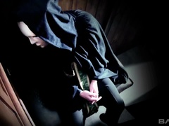 Lucia Love rides a thick cock in a confessional after confessing her sins