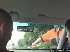 Большой член, Блондинки, Минет, Бабушки, Зрелые, На природе, Втроем