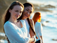 Hálószoba, Ujjazás, Csókolózás, Leszbikus, Nyalás, Filigrán alkatú, Nuni, Begyek