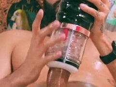 Enthousiasteling, Grote lul, Sperma shot, Homo, Masturbatie, Alleen