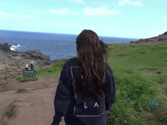 Plaża, Blondynka, Ekshibicjonizm, Dziewczyna, Punkt widzenia, Publiczny, Cipka, Cycki