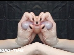 Sensual massage and naughty fun with a British MILF: The Purple Pleasure Gel Shooter Experience!