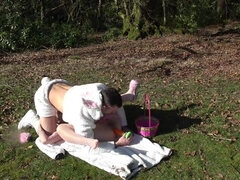 Amatør, Britisk, Par, Dildoen, Milf, Utendørs, Fitte