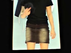 Voyeur changing clothes