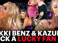 Aasialainen, Blondi, Suihinotto, Nnm, Hd, Kolmen kimppa