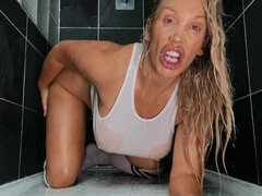 Isot tissit, Blondi, Sormetus, Gaping, Käsihoito, Alusvaatteet, Soolo, Tissit