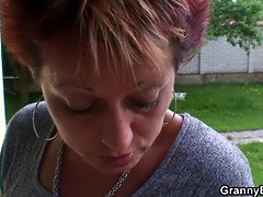 Stor pik, Bedstemor, Hjemmelavet, Ældre kvinde, Naturlige bryster, Realitet