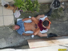 아시안, 흑인, 오랄섹스, 음경, 도기스타일, 자연의 가슴, 현실, 젖가슴