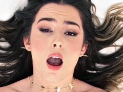 ADULT TIME - Sky Wonderland Fingers Herself Thinking She's Alone Until Roommate Watches