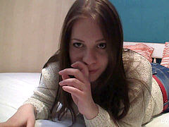 Amateur, Brunette brune, Masturbation, Solo