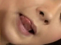 Kita Zen sucks and fucks cock in interracial sex with cumshots