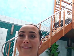 Mamada, Morena, Cornudo, Sexo duro, Pov, Sauna, Puta, Adolescente