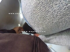 Stranger Touch & Fingering Woman's Pussy inside a Crowded Metro Train