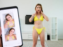 Aesthetic teen with tattoos Ruby Redbottom fucked in the doggy style