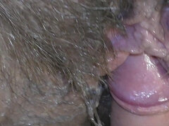 POV: Enormous Big Creampie From Cuckold Husband After My Pussy Rubbing - Milky Mari