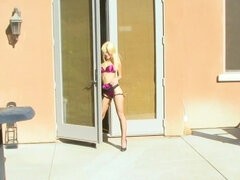 Amerykański, Blondynka, Obciąganie, Hd, Punkt widzenia, Jazda konna, Pończochy, Żona