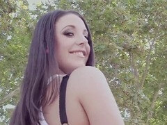 Angela White showcases her massive natural boobs in hotel POV action with Mick Blue